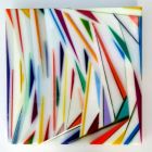 Weiße Serie #1, 2025, Harz mit Pigmenten auf Alu-Dibond, 40x40x3cm