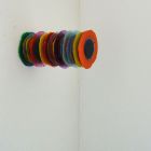 Aus der Wand 2016 L ca.27cm Harz, Pigmente, Metallstab
